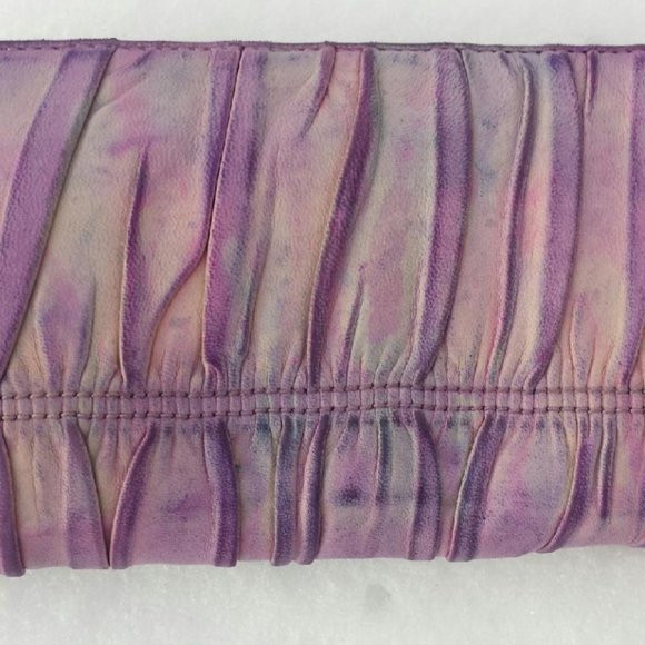 Prada metelasse beige pink purple gray ivory Wallet leather mini Purse clutch